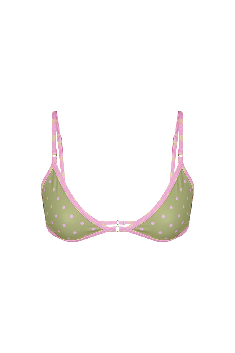 FRIDA TOP POLKA MATCHA