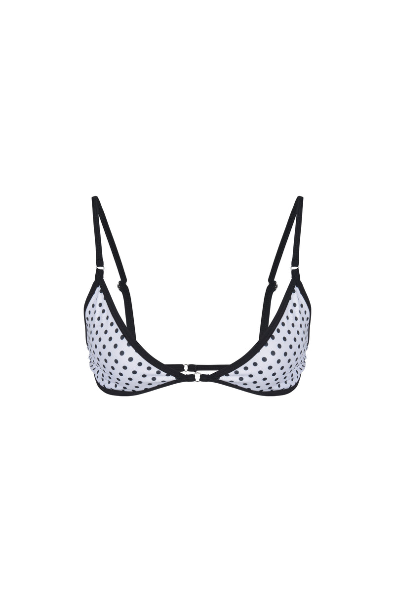 FRIDA TOP POLKA WHITE