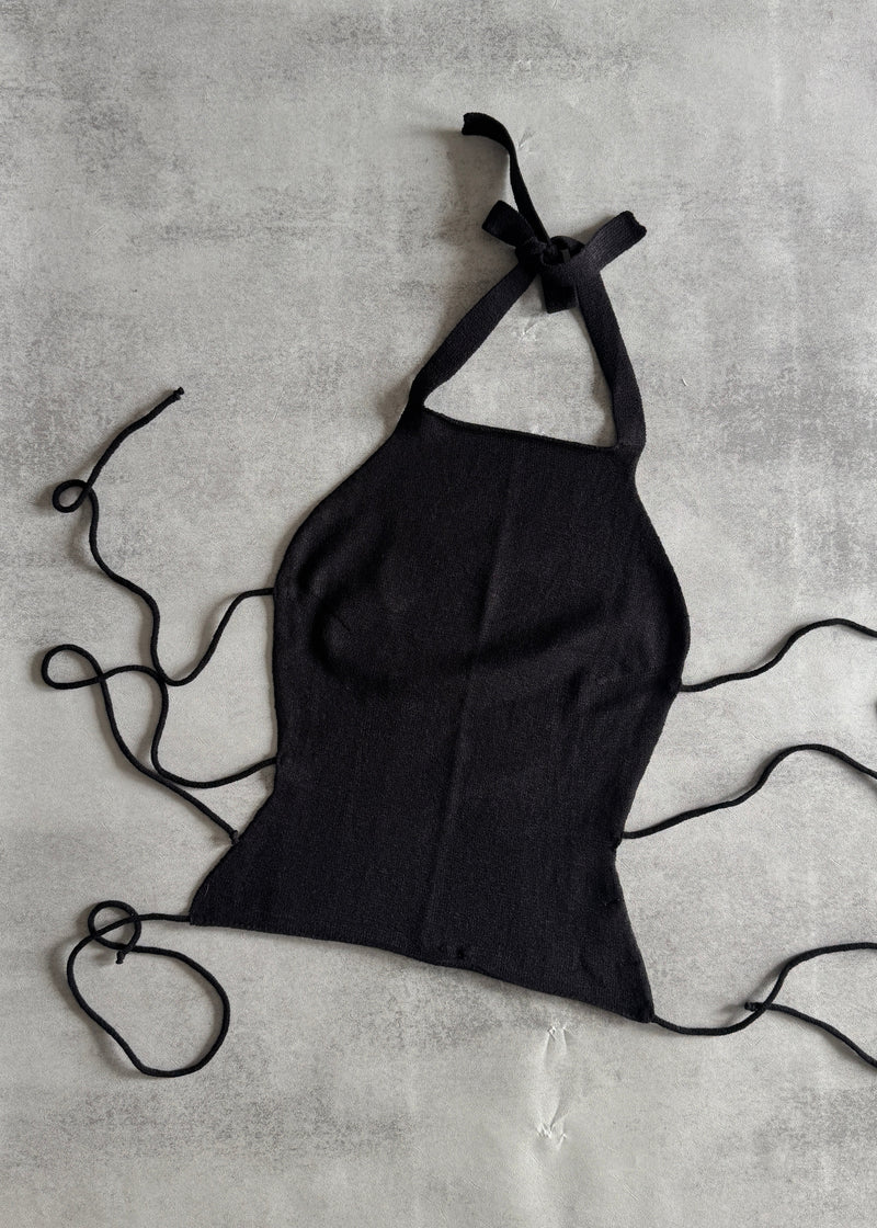 ANA KNIT TOP BLACK