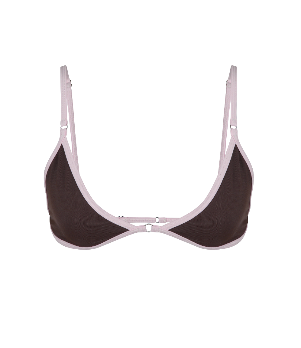 FRIDA TOP BROWN