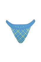 BUSTY BOTTOM CHECKED BLUE - KISS'N'THRILL