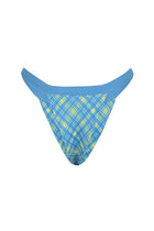 BUSTY BOTTOM CHECKED BLUE - KISS'N'THRILL