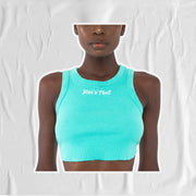 RIB TANK TOP TURQUOISE